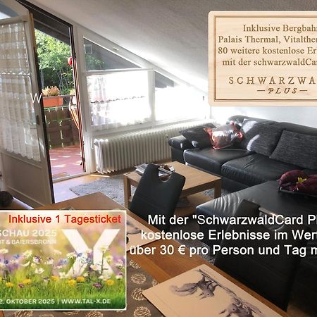 Ferienwohnung Kuckuck Auf Dem Sommerberg Incl Schwarzwaldcard Plus - 2 Zimmer 50Qm Bad Wildbad Exteriér fotografie